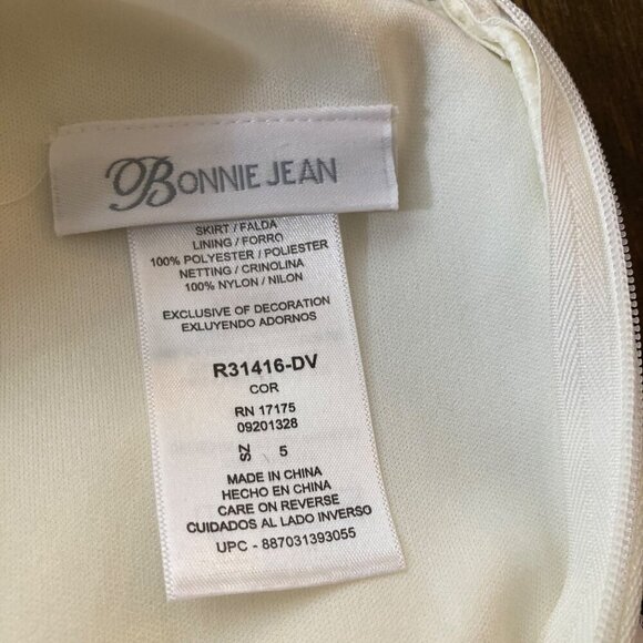 Girls‎ Bonnie Jean Mesh Bonaz Floral Dress 5 - Picture 5 of 5